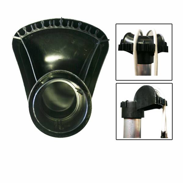 PremiumX Mastkappe mit Kabeldurchführung groß für SAT Mast und Dachsparrenhalter mit 48mm 60mm