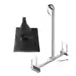 SkyRevolt Dachsparrenhalter Montageset 100cm Mast SAT Sparren-Halterung für Satellitenschüssel Aluminium-Mastkappe SkyRevolt Dachsparrenhalter Montageset 100cm Mast SAT Sparren-Halterung für Satellitenschüssel Aluminium-Mastkappe