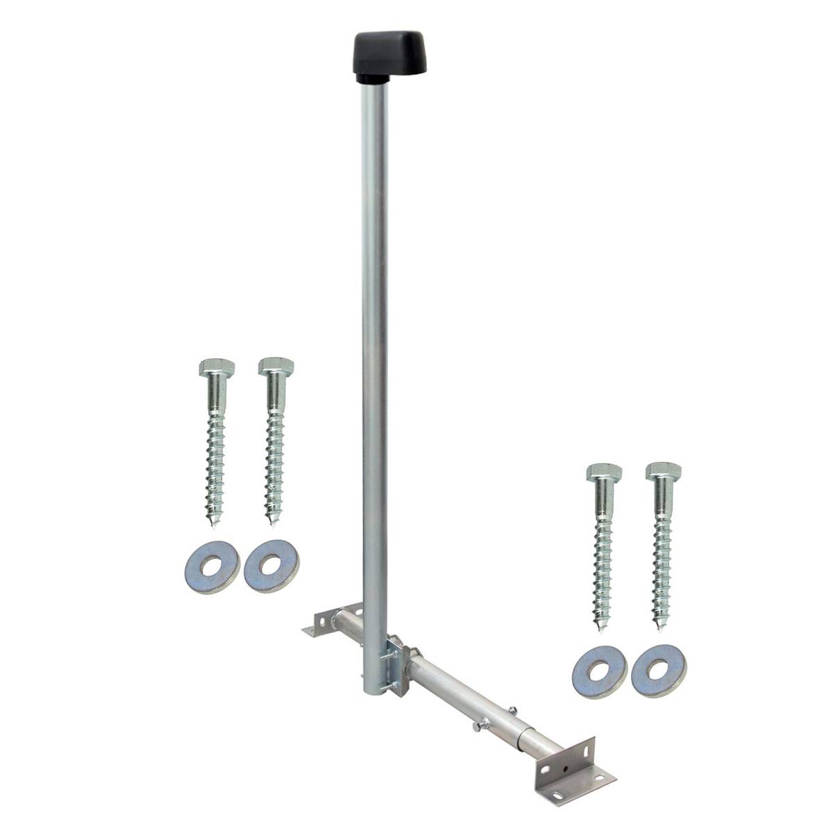 SkyRevolt SAT LTE TV Aufdachsparrenhalter 120cm Mast Dachsparrenhalterung für Satellitenschüssel | Kabeleinführung Mastkappe