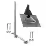 SkyRevolt Aufdachsparrenhalter SAT TV Dachsparrenhalter 120cm Mast 48mm Sparren-Halterung für Satellitenschüssel | Dachmontage-Set SkyRevolt Aufdachsparrenhalter SAT TV Dachsparrenhalter 120cm Mast 48mm Sparren-Halterung für Satellitenschüssel | Dachmontage-Set