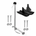 SkyRevolt SAT TV Aufdachsparrenhalter Sparrenabstand 60-105 cm Mast 120cm Dachsparren-Halterung für Satellitenschüssel | Aufdach Montageset mit Kabe SkyRevolt SAT TV Aufdachsparrenhalter Sparrenabstand 60-105 cm Mast 120cm Dachsparren-Halterung für Satellitenschüssel | Aufdach Montageset mit Kabe