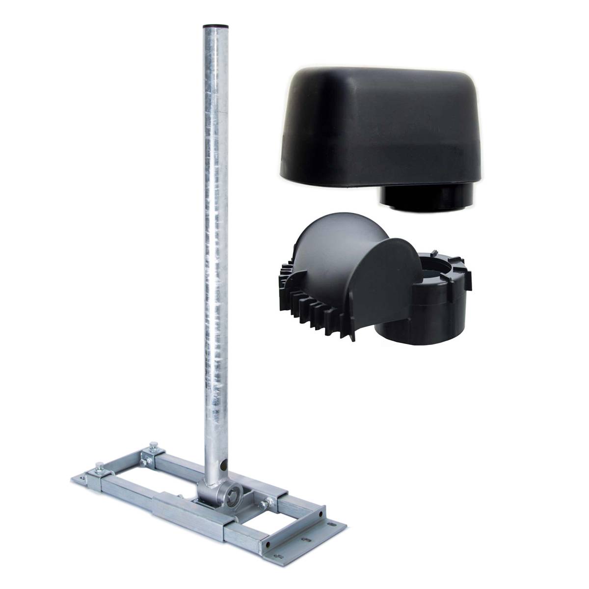 PremiumX DELUXE X90-60 Dachsparrenhalter 90 cm Mast Ø 60 mm SAT Dach-Sparren-Halterung inkl. Mastkappe mit Kabel-Durchführung