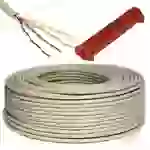 PremiumX 100m Telefonkabel 4x2x0,6mm 8 Adern Verlegekabel Telefonleitung Fernmeldekabel Abisolierer PremiumX 100m Telefonkabel 4x2x0,6mm 8 Adern Verlegekabel Telefonleitung Fernmeldekabel Abisolierer