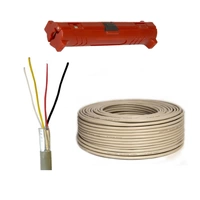 PremiumX 50m Telefonkabel 2x2x0,6mm 4 Adern Verlegekabel Telefonleitung Fernmeldekabel + Abisolierer (0,40€/M) PremiumX 50m Telefonkabel 2x2x0,6mm 4 Adern Verlegekabel Telefonleitung Fernmeldekabel + Abisolierer (0,40€/M)