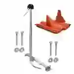 SkyRevolt SAT TV Aufdachsparrenhalter Sparrenabstand 60-105 cm Mast 120cm Dachsparren-Halter für Satellitenschüssel | Aufdach Montageset mit Kabeldu SkyRevolt SAT TV Aufdachsparrenhalter Sparrenabstand 60-105 cm Mast 120cm Dachsparren-Halter für Satellitenschüssel | Aufdach Montageset mit Kabeldu