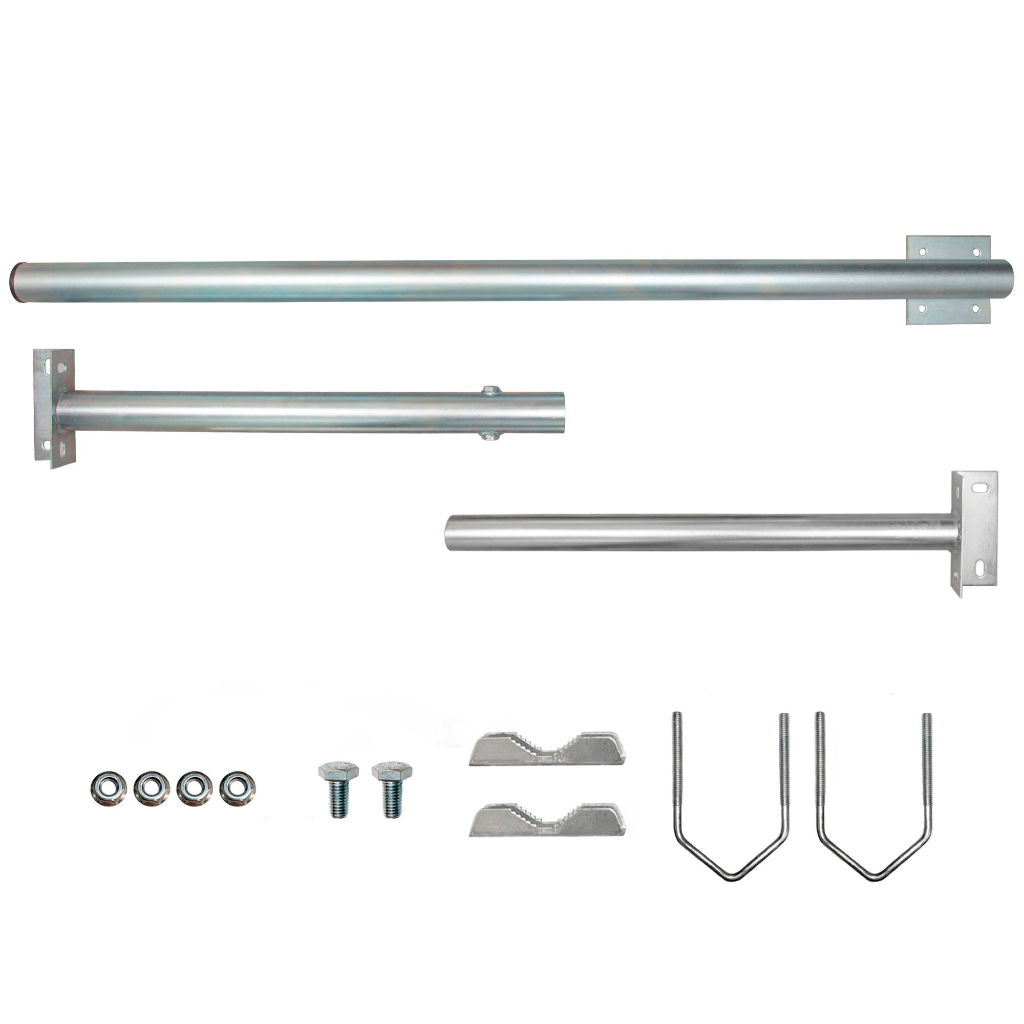 PremiumX BASIC X120-48 SAT TV Teleskop-Dachsparrenhalter 120 cm Mast feuerverzinktes Stahl Dach-Sparren-Halterung für Satelliten-Antenne