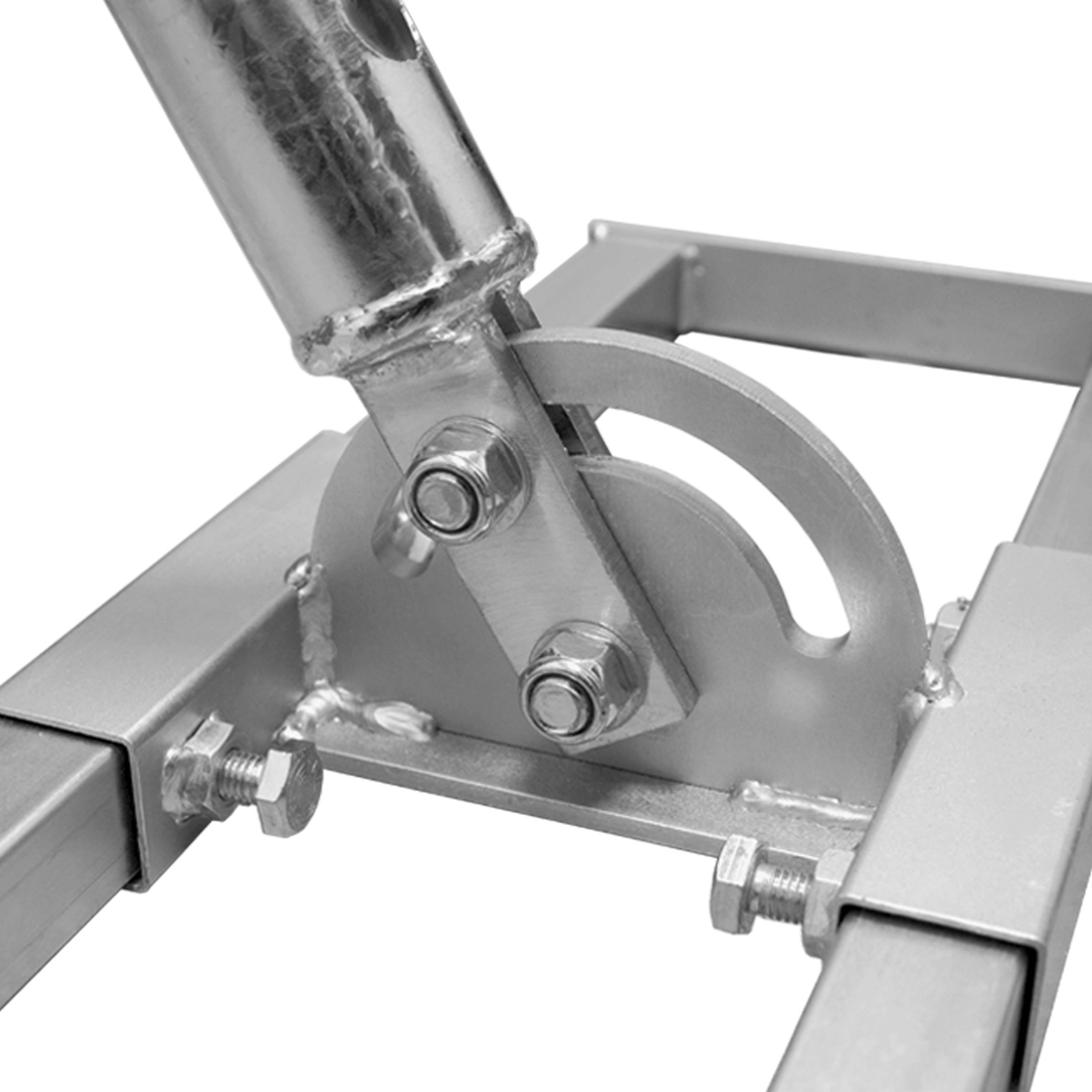 PremiumX PROFI X100-48K SAT Dach-Sparren-Halter mit Kabeldurchführung für Satelliten-Antenne Satellitenschüssel - Komplett Set für die Dachinstall