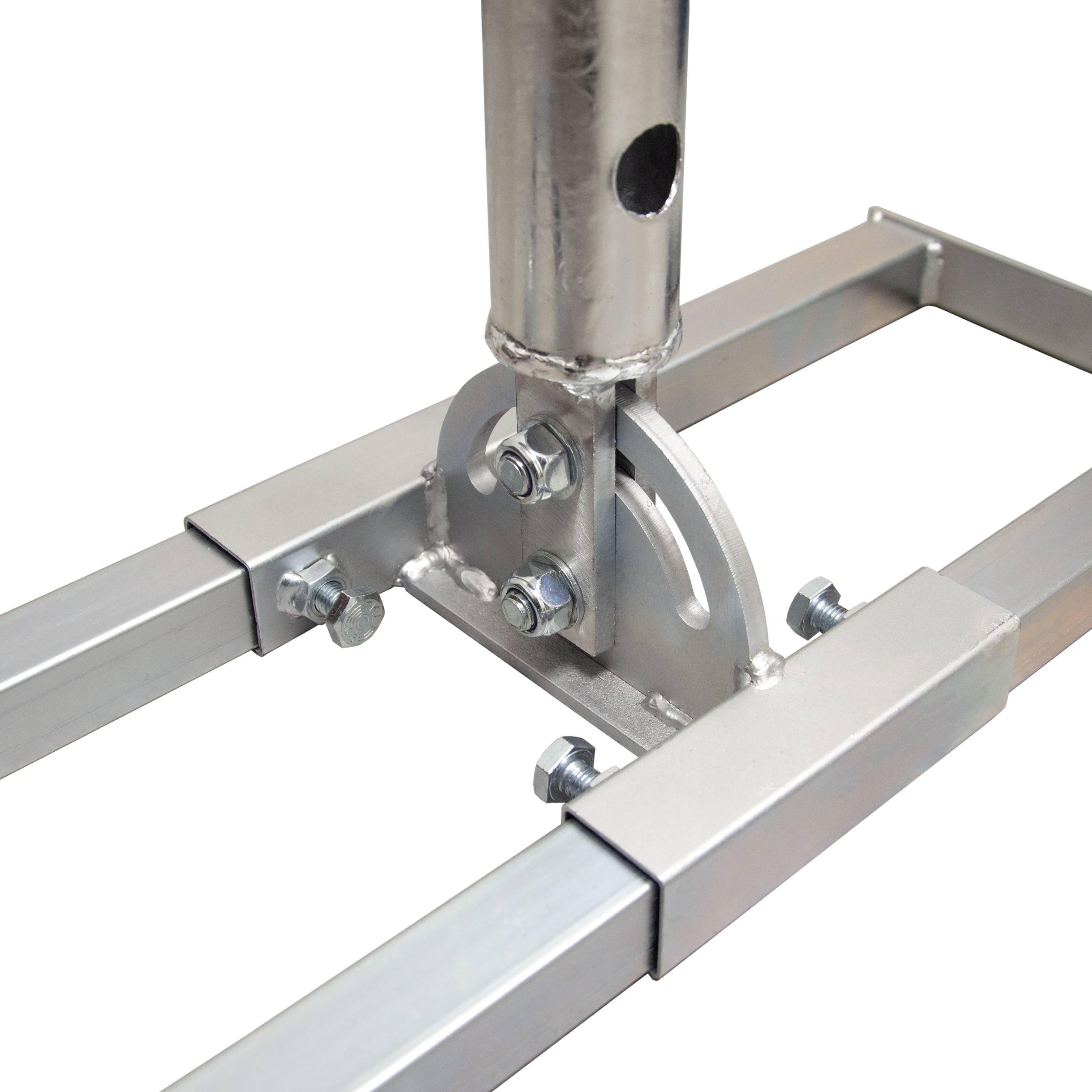 PremiumX PROFI X100-48K SAT Dach-Sparren-Halter mit Kabeldurchführung für Satelliten-Antenne Satellitenschüssel - Komplett Set für die Dachinstall