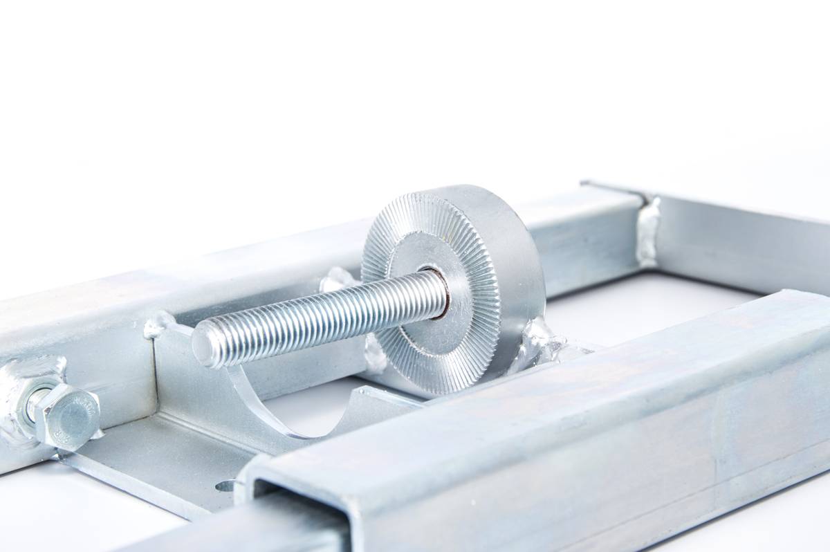 PremiumX DELUXE X90-48 Dachsparrenhalter 90 cm Mast SAT Sparren Dach-Halterung mit Kabeldurchführung Dach-Abdeckung Frankfurter Dach-Ziegel