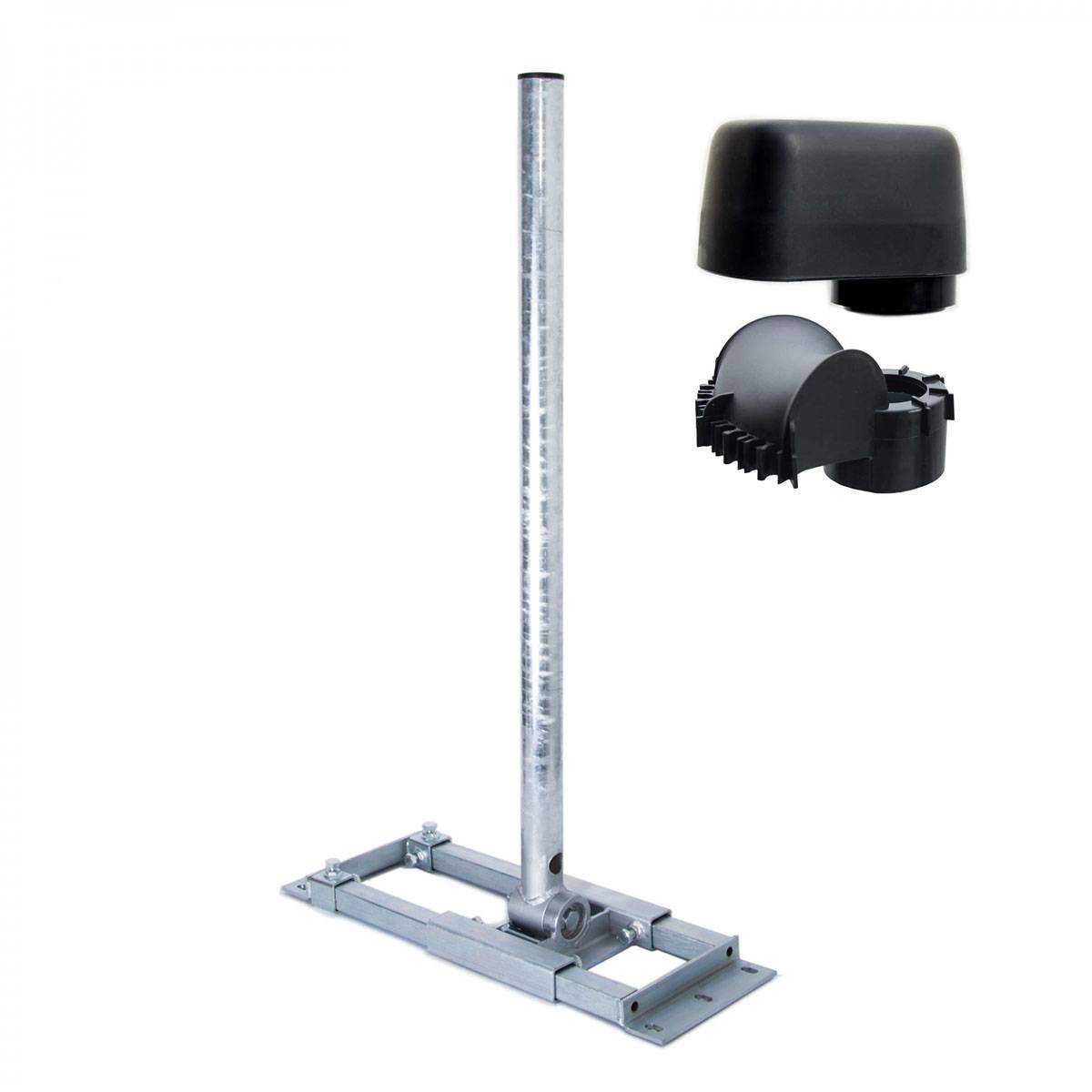 PremiumX DELUXE X130-48 Dachsparrenhalter 130 cm Mast Ø 48 mm SAT Dach-Sparren-Halterung inkl. Mastkappe mit Kabel-Durchführung