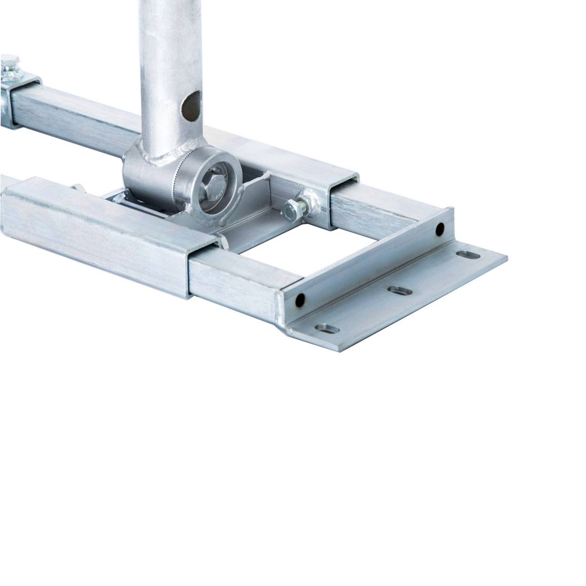 PremiumX DELUXE X130-48 Dachsparrenhalter 130 cm Mast Sparren-Halterung für Sat-Antenne Satelliten-Schüssel ALU-Dach-Abdeckung Gummitülle schwarz