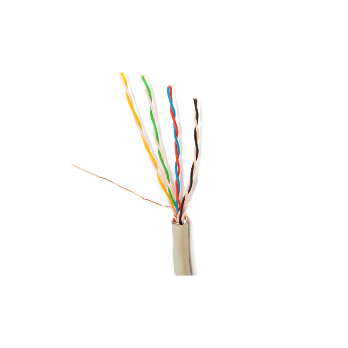 PremiumX 50m Telefonkabel 4x2x0,6mm J-Y(ST)Y Telefonleitung 8-Adern rund Fernmeldekabel Installationsleitung Verlegekabel (0,35€/M)