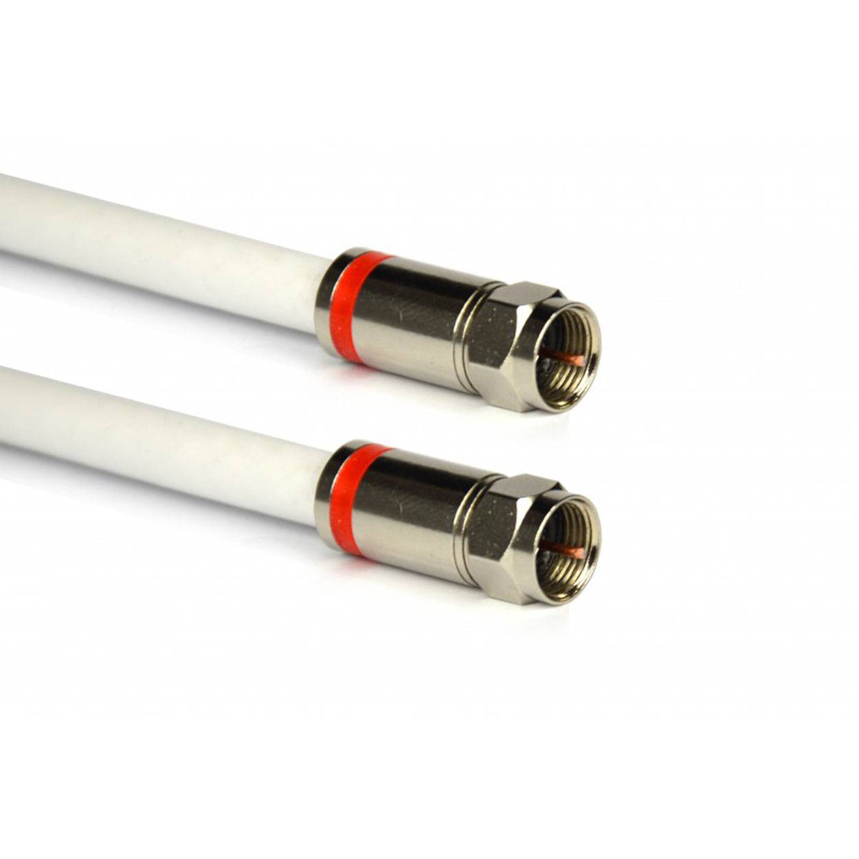 PremiumX 5m SAT Antennenkabel Digital Fernsehkabel Innenleiter REINES KUPFER mit F-Kompressionsstecker XCon S3