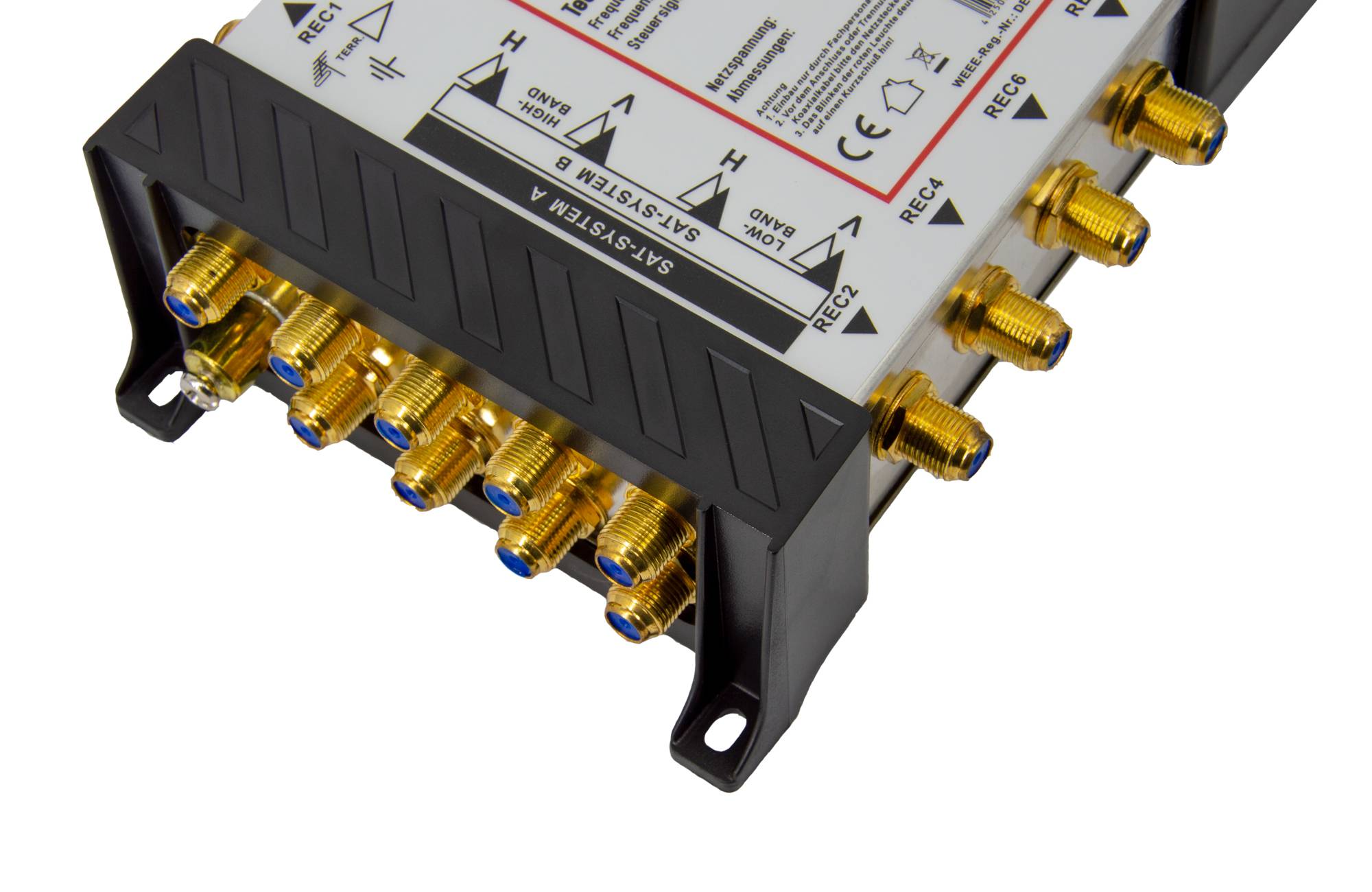 PremiumX PXMS 9/8 Multischalter mit Netzteil Multiswitch 2 SAT für 8 Teilnehmer Satverteiler Digital HDTV FullHD 4K UHD 8K