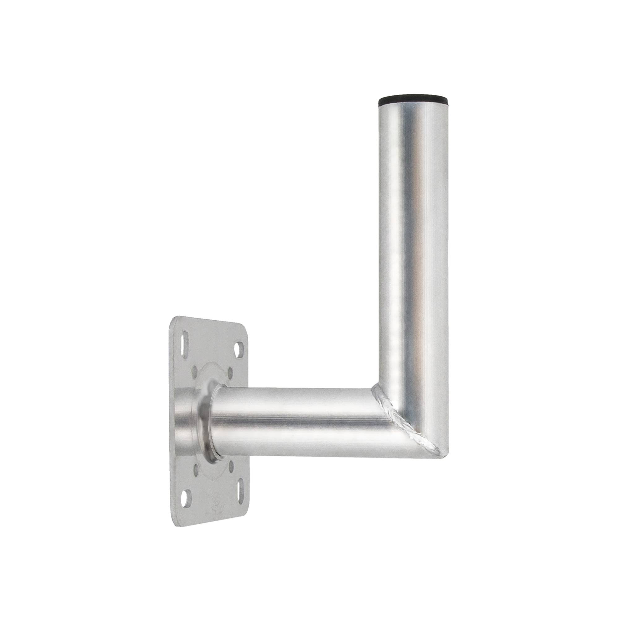 PremiumX 18cm Wandhalter ALU SAT Wandhalterung für Satellitenschüssel Aluminium Satelliten-Antenne Halterung Wand-Halter