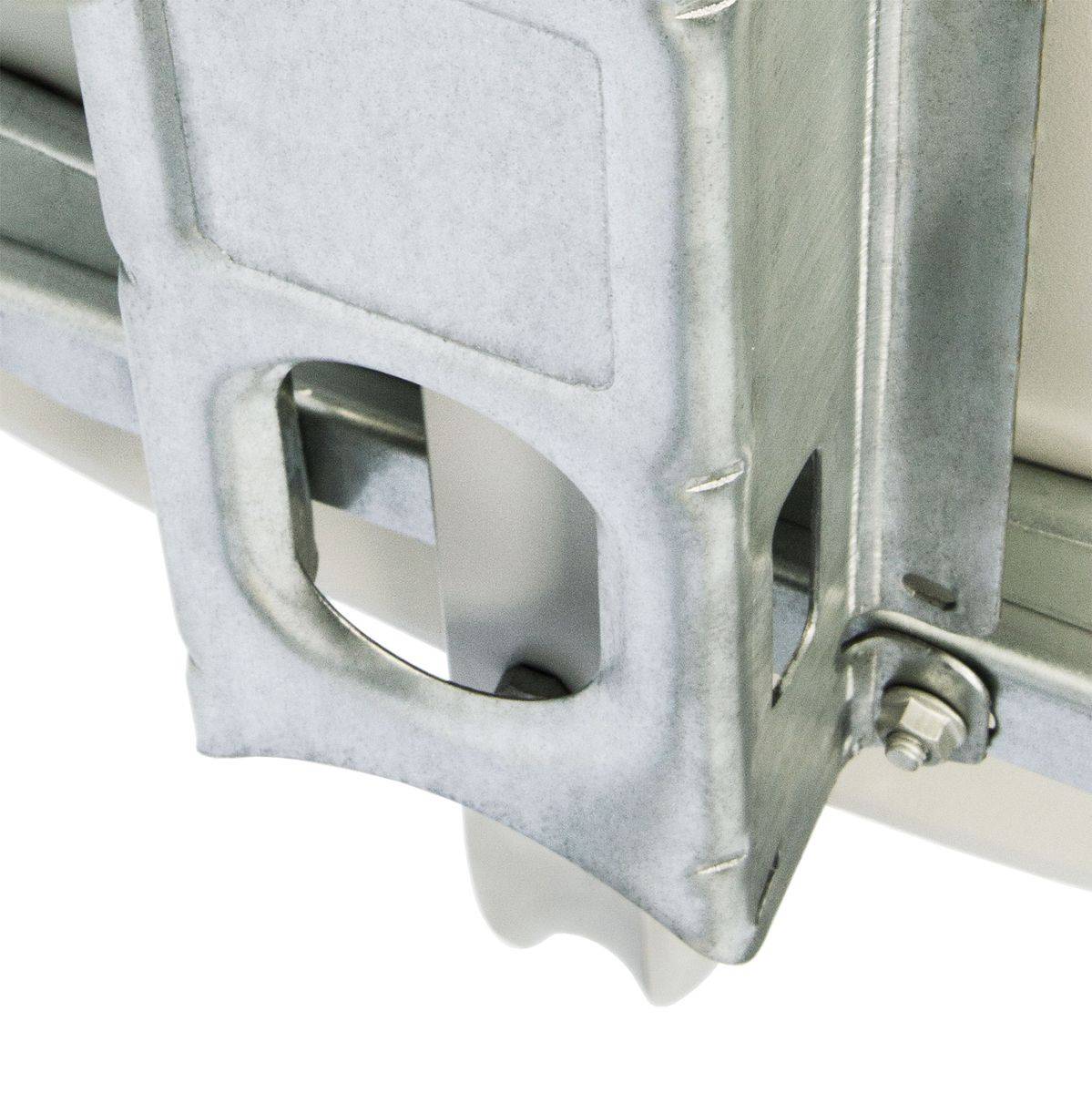 PremiumX Satelliten-Komplettanlage 100cm Satellitenschüssel Stahl Hellgrau Single LNB SAT für 1 Teilnehmer