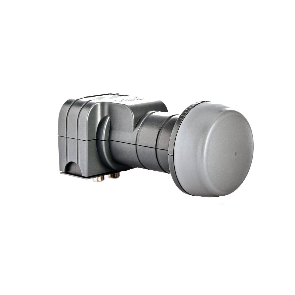 Fuba DAA 650 B Satellitenantenne 65 cm Aluminium Braun DEK 217 Twin-LNB HDTV 4K 3D für zwei Teilnehmer PremiumX F-Stecker