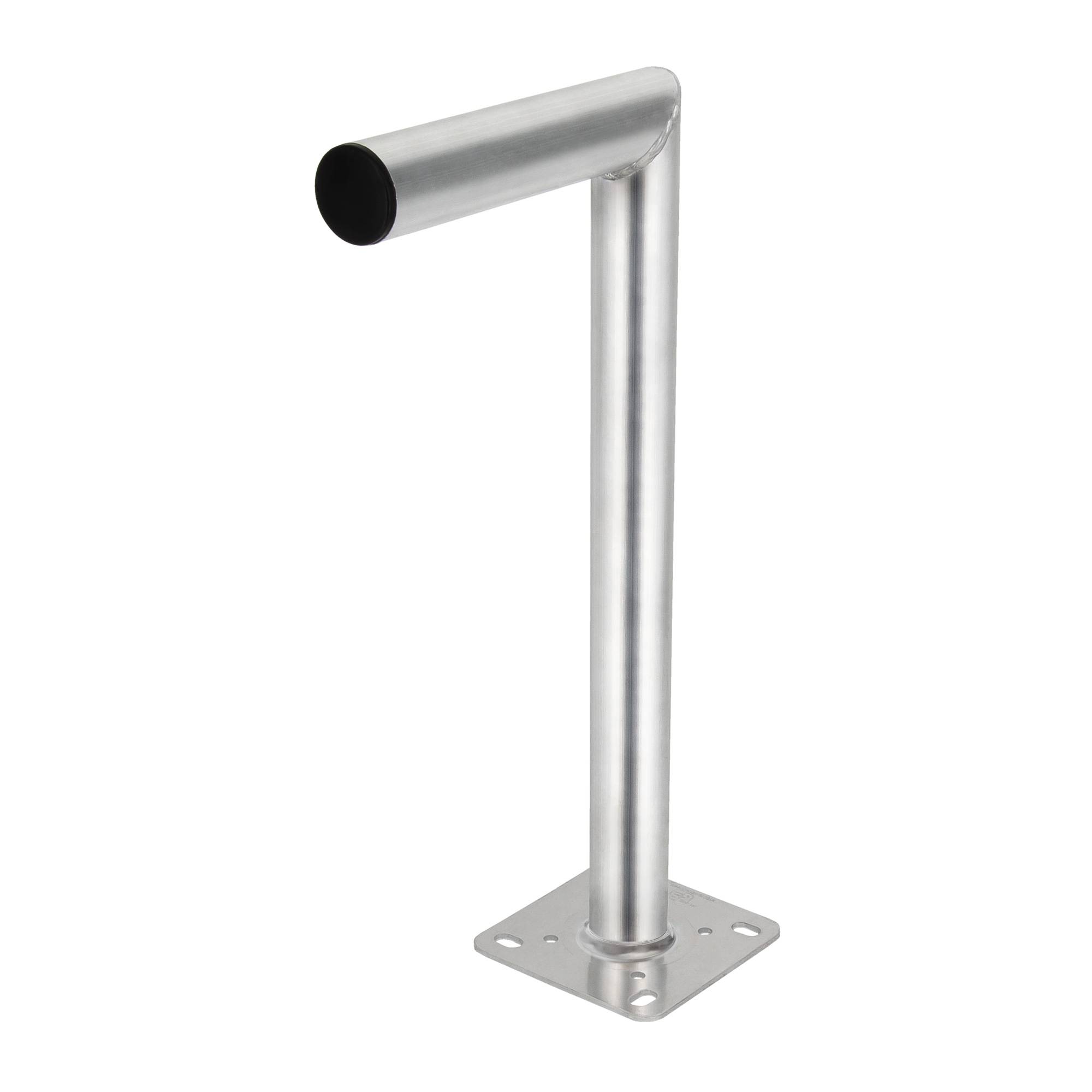 PremiumX 55cm Balkon Ausleger Aluminium Geländer-Halterung für Satelliten-Schüssel SAT-Antenne Wand-Halter mit Schellen