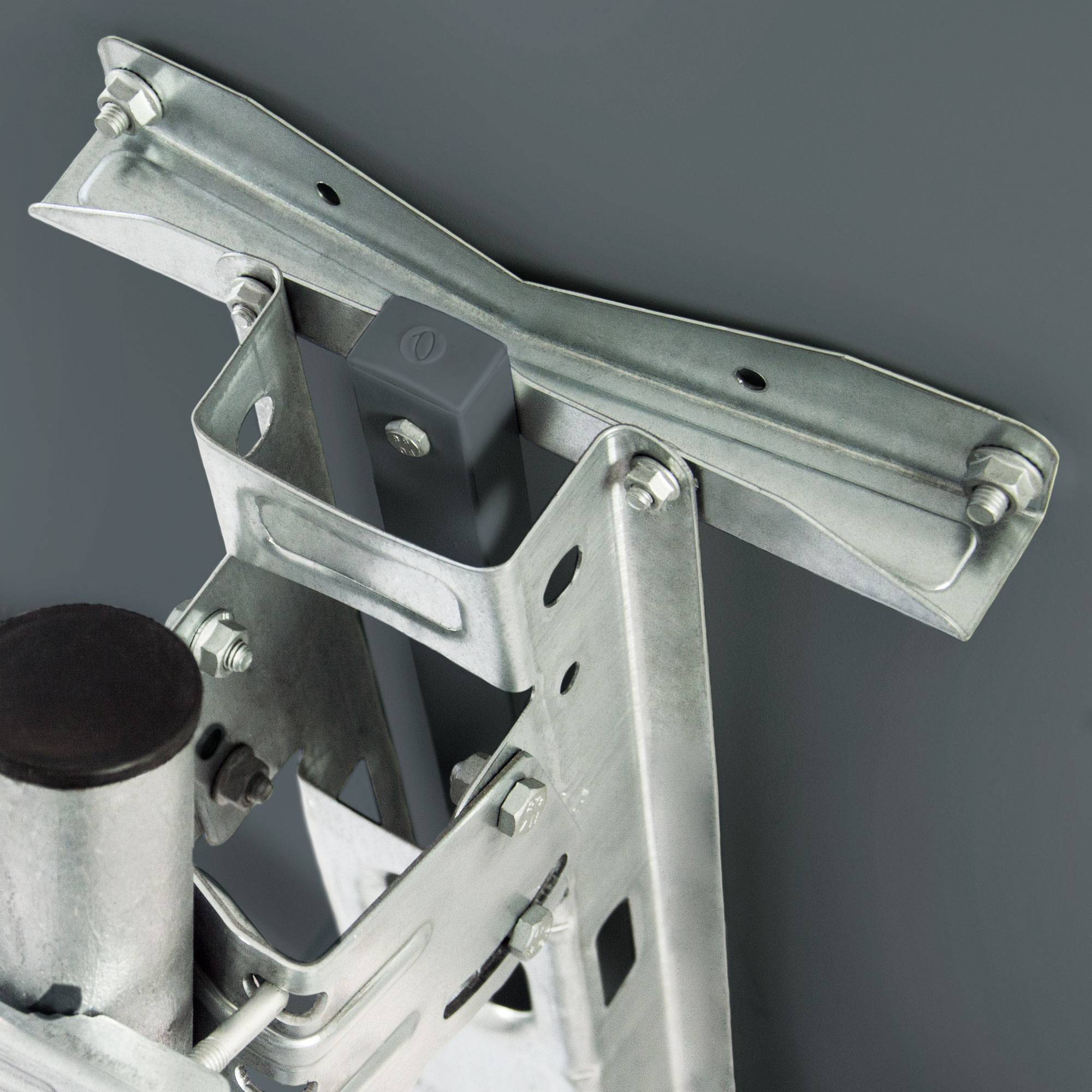 PremiumX Satelliten-Komplettanlage 100cm Satellitenschüssel Anthrazit Satellitenantenne Quad LNB F-Stecker, SAT bis 4 Teilnehmer