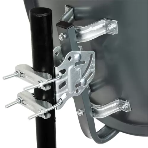 PremiumX Satelliten-Komplettanlage 45cm Anthrazit Satellitenantenne Satelliten-Schüssel SAT Twin LNB Wandhalter 45cm 4x F-Stecker PremiumX Satelliten-Komplettanlage 45cm Anthrazit Satellitenantenne Satelliten-Schüssel SAT Twin LNB Wandhalter 45cm 4x F-Stecker