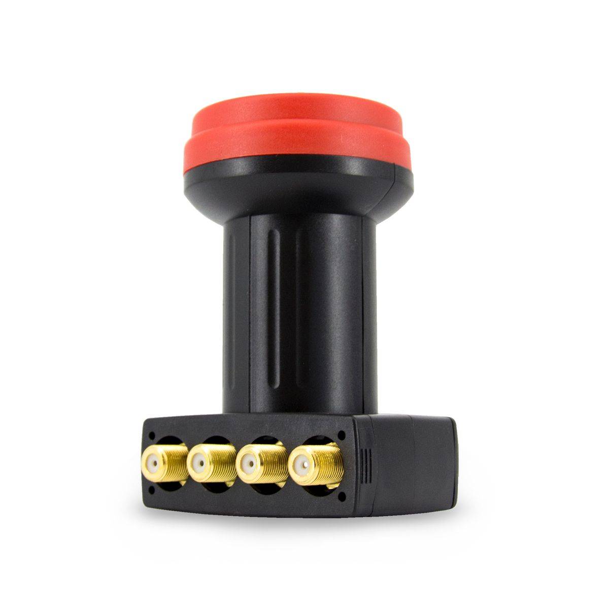 PremiumX Satelliten-Komplettanlage 60cm Satellitenschüssel Stahl Anthrazit Sat Antenne SUN Quad LNB Satellitenantenne 8x F-Stecker