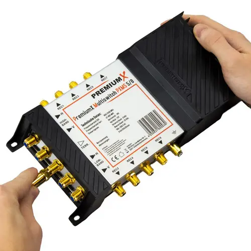 PremiumX Satelliten-Komplettanlage Fuba DAA 780 G Satellitenschüssel Alu Grau 5/8 Multischalter LNB 24x F-Stecker, 1 SAT 8 Teilnehmer PremiumX Satelliten-Komplettanlage Fuba DAA 780 G Satellitenschüssel Alu Grau 5/8 Multischalter LNB 24x F-Stecker, 1 SAT 8 Teilnehmer