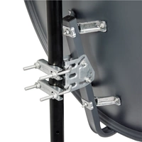 PremiumX Satelliten-Komplettanlage 60cm Anthrazit Satellitenantenne Satellitenschüssel Twin LNB Wandhalter 45cm ALU 4x F-Stecker PremiumX Satelliten-Komplettanlage 60cm Anthrazit Satellitenantenne Satellitenschüssel Twin LNB Wandhalter 45cm ALU 4x F-Stecker
