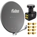 Fuba Satelliten-Komplettanlage DAL 800 A Satellitenantenne 80cm Anthrazit LNB Quad 8x F-Stecker SAT bis 4 Teilnehmer Fuba Satelliten-Komplettanlage DAL 800 A Satellitenantenne 80cm Anthrazit LNB Quad 8x F-Stecker SAT bis 4 Teilnehmer