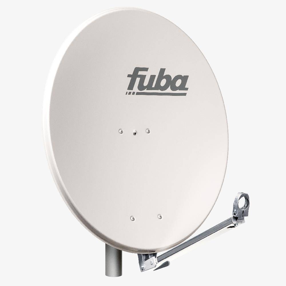 Fuba DAL 800 G Satellitenantenne Aluminium Grau 80cm LNB Quad zum Direktanschluss SAT bis 4 Teilnehmern 8x F-Stecker
