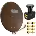 Fuba DAL 800 B Satellitenantenne Alu Braun 80cm LNB Quad zum Direktanschluss SAT bis 4 Teilnehmer 8x F-Stecker Fuba DAL 800 B Satellitenantenne Alu Braun 80cm LNB Quad zum Direktanschluss SAT bis 4 Teilnehmer 8x F-Stecker