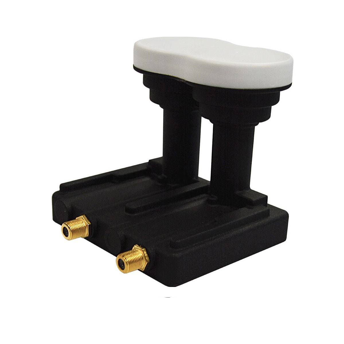 PremiumX Deluxe 85 Alu Antenne Digital SAT Schüssel in Ziegelrot mit Twin Monoblock LNB 3° für 2 Teilnehmer Astra 19,2° Eutelsat 16°