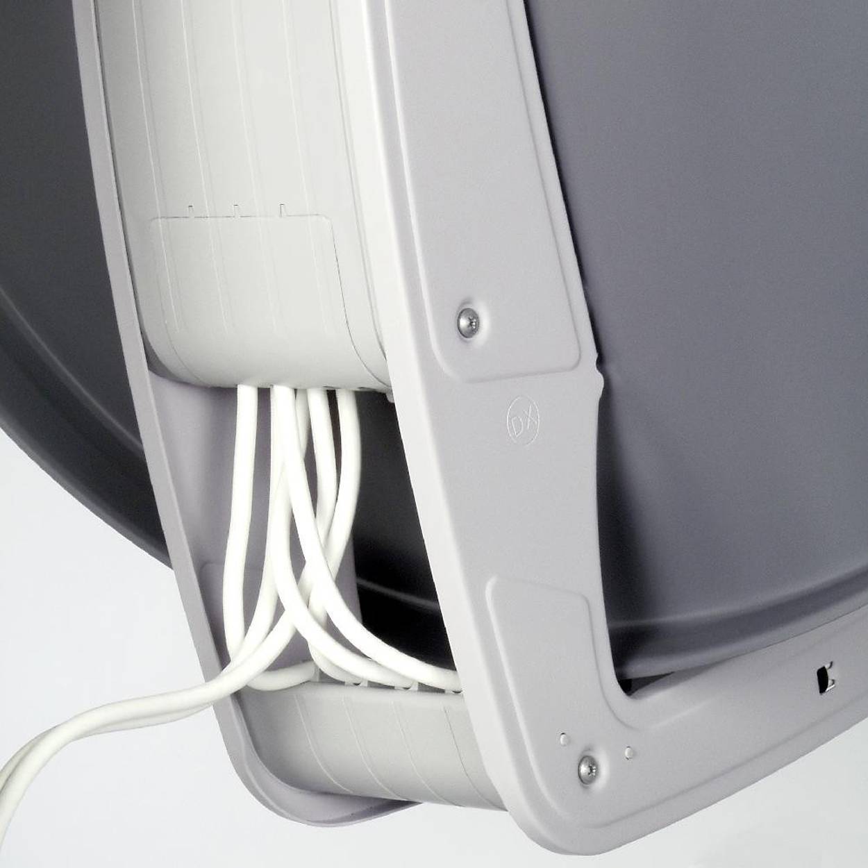 FUBA 2 Teilnehmer Astra Hotbird Digital SAT Anlage DAA 850 G ALU Grau PremiumX Twin Monoblock LNB 4x F-Stecker 2x Tülle