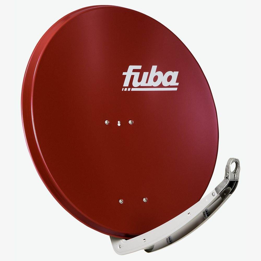 FUBA 1 Teilnehmer Astra Hotbird Digital SAT Anlage DAA 850 R ALU Rot PremiumX Single LNB Monoblock 2x F-Stecker 1x Tülle