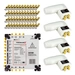 PremiumX Multischalter Set 17/8 Multiswitch 4x Quattro 3° Multifeed LNB 48x F-Stecker, Satverteiler 4 SAT für 8 Teilnehmer PremiumX Multischalter Set 17/8 Multiswitch 4x Quattro 3° Multifeed LNB 48x F-Stecker, Satverteiler 4 SAT für 8 Teilnehmer
