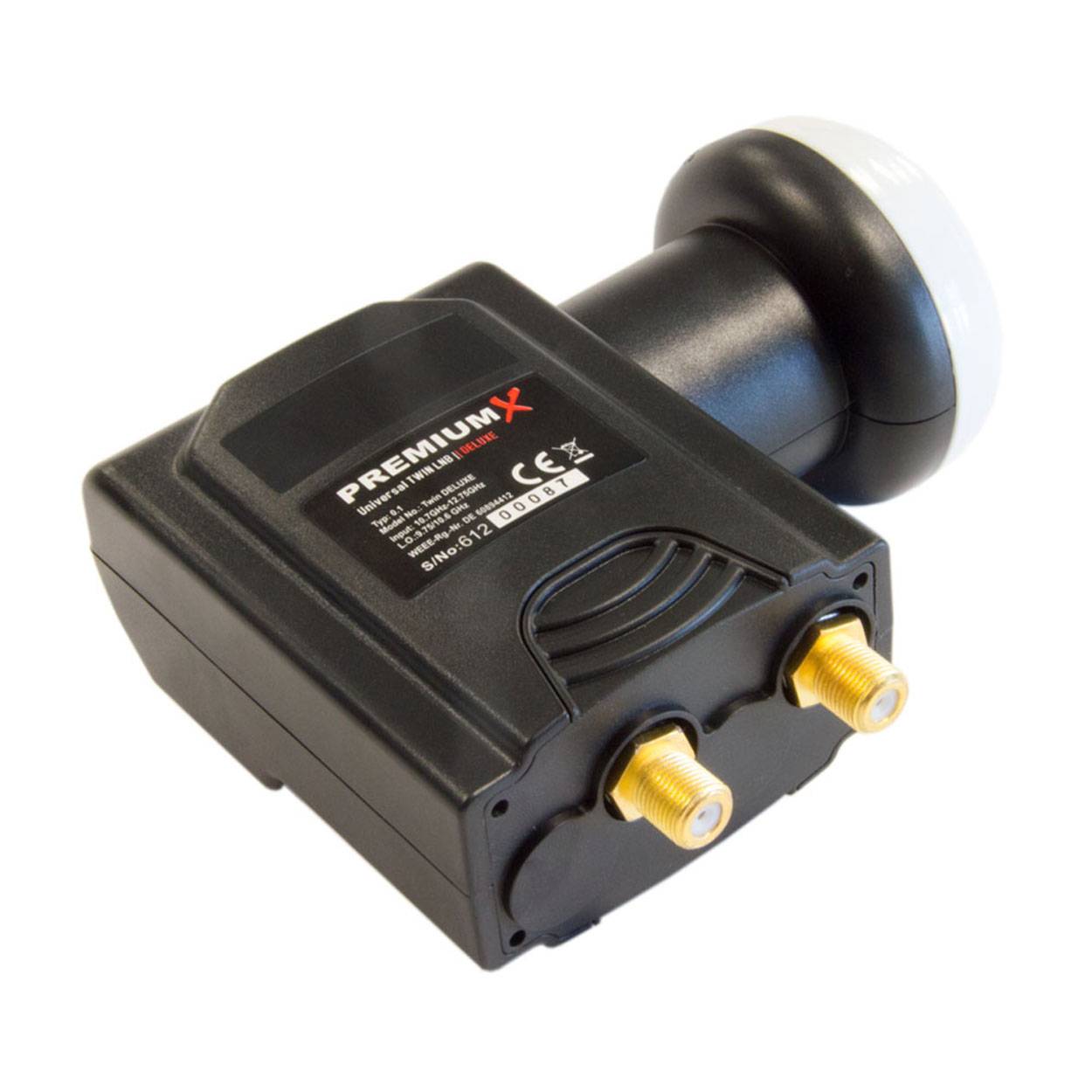 Fuba DAA 850 A Satellitenantenne Aluminium Anthrazit Premium X DELUXE Twin LNB Sat