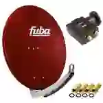 Fuba daa 780 Satellitenantenne Aluminium in Rot HDTV 3D 4K Premium X DELUXE Twin LNB Sat Fuba daa 780 Satellitenantenne Aluminium in Rot HDTV 3D 4K Premium X DELUXE Twin LNB Sat