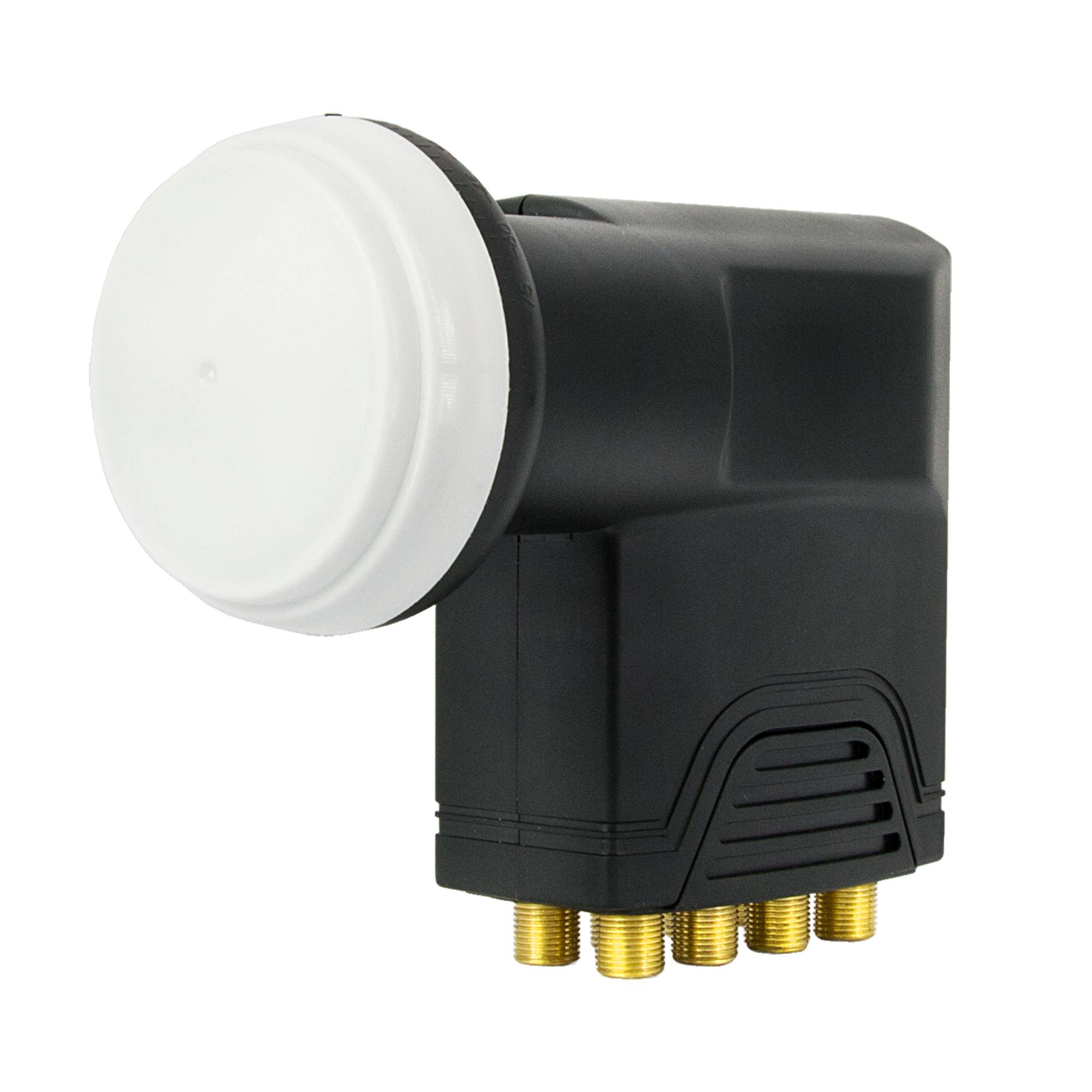 PremiumX DELUXE80 Satellitenantenne 80 cm Aluminium in Anthrazit Offset Antenne HDTV 3D 4K DELUXE Octo LNB Sat