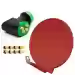 PremiumX DELUXE80 Satellitenantenne 80 cm Alu Rot GDQS Quad LNB Full HDTV 4 Teilnehmer 4 fach Direkt Quattro Switch 4K PremiumX DELUXE80 Satellitenantenne 80 cm Alu Rot GDQS Quad LNB Full HDTV 4 Teilnehmer 4 fach Direkt Quattro Switch 4K