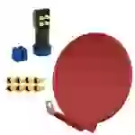 PremiumX DELUXE80 Sat Anlage 80 cm Alu Ziegelrot Quad LNB LED Digital Komplett FULLHD 3D 4 Teilnehmer Satellitenschüssel 4K PremiumX DELUXE80 Sat Anlage 80 cm Alu Ziegelrot Quad LNB LED Digital Komplett FULLHD 3D 4 Teilnehmer Satellitenschüssel 4K