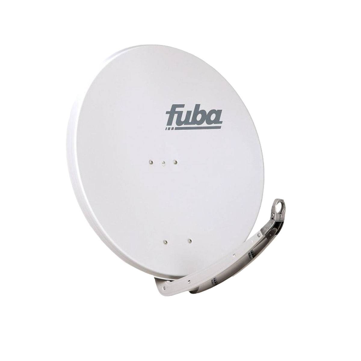 Fuba DAA 780 G Satellitenantenne 78 cm Aluminium Grau mit DEK 217 Twin-LNB HDTV 4K 3D + 4 F-Stecker