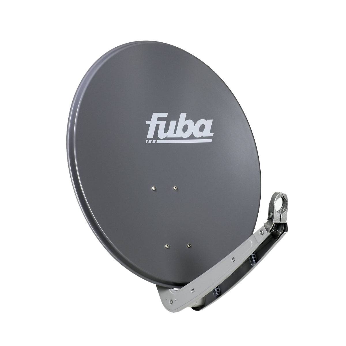 Fuba DAA 650 A Satellitenantenne 65 cm Aluminium Anthrazit DEK 217 Twin-LNB HDTV 4K 3D F-Stecker