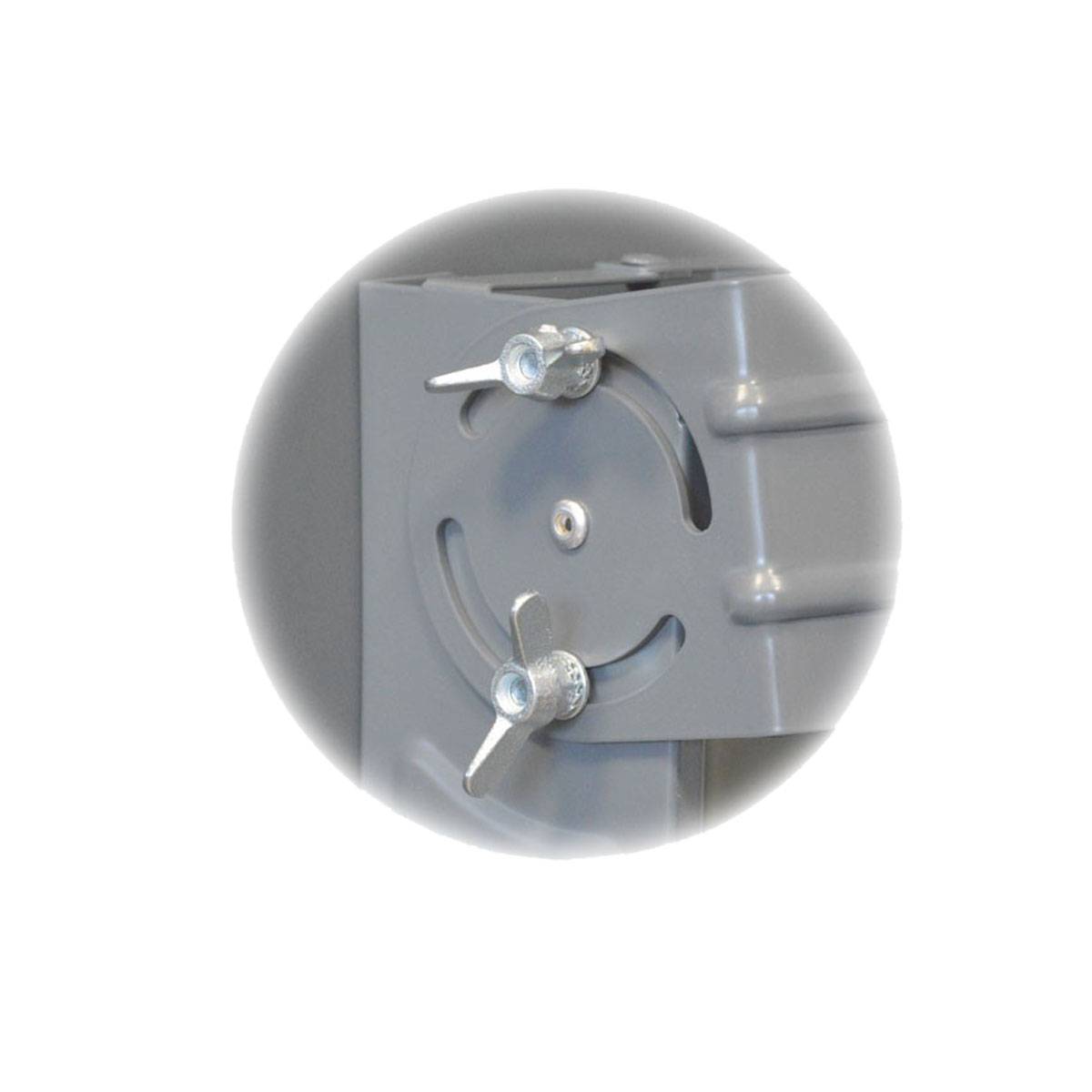 PremiumX DELUXE100 SAT Anlage 100cm Alu Grau Twin LNB 2 Teilnehmer Sky Full HD 4K TV Set