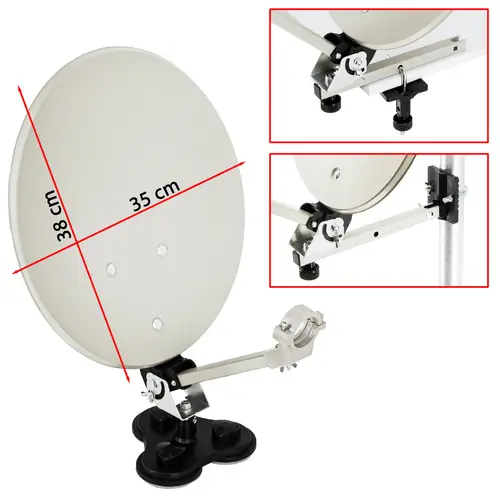 PremiumX Camping SAT Anlage komplett HD TV Receiver Satelliten-Finder Single LNB 10m Kabel F-Stecker kompakt im Koffer Camp-Zubehör PremiumX Camping SAT Anlage komplett HD TV Receiver Satelliten-Finder Single LNB 10m Kabel F-Stecker kompakt im Koffer Camp-Zubehör