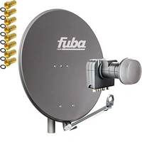 Fuba DAL 804 A Sat Satelliten Anlage Alu Anthrazit Schüssel Quad LNB DEK 417 4 Teilnehmer HDTV 4K 3D kompatibel Fuba DAL 804 A Sat Satelliten Anlage Alu Anthrazit Schüssel Quad LNB DEK 417 4 Teilnehmer HDTV 4K 3D kompatibel