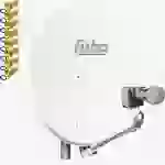 Fuba DAL 804 W + Quad LNB Sat Satelliten Anlage Schüssel DEK 417 4 Teilnehmer Alu Spiegel Weiß für 4 Teilnehmer HDTV 4K 3D kompatibel Aluminium Fuba DAL 804 W + Quad LNB Sat Satelliten Anlage Schüssel DEK 417 4 Teilnehmer Alu Spiegel Weiß für 4 Teilnehmer HDTV 4K 3D kompatibel Aluminium