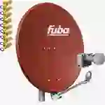 Fuba DAL 804 R Sat Satelliten Anlage Schüssel Alu Rot Quad LNB DEK 417 4 Teilnehmer HDTV 4K 3D kompatibel Fuba DAL 804 R Sat Satelliten Anlage Schüssel Alu Rot Quad LNB DEK 417 4 Teilnehmer HDTV 4K 3D kompatibel