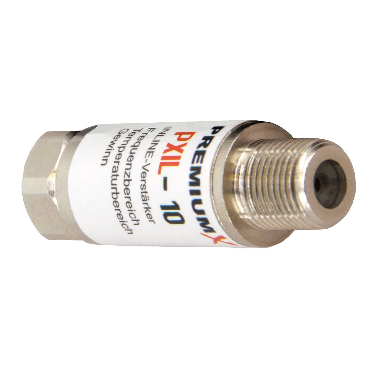 PremiumX PXIL-10 Mini Inline Verstärker 20dB für SAT und DVB-T Leistungsverstärker 5-2500 MHz