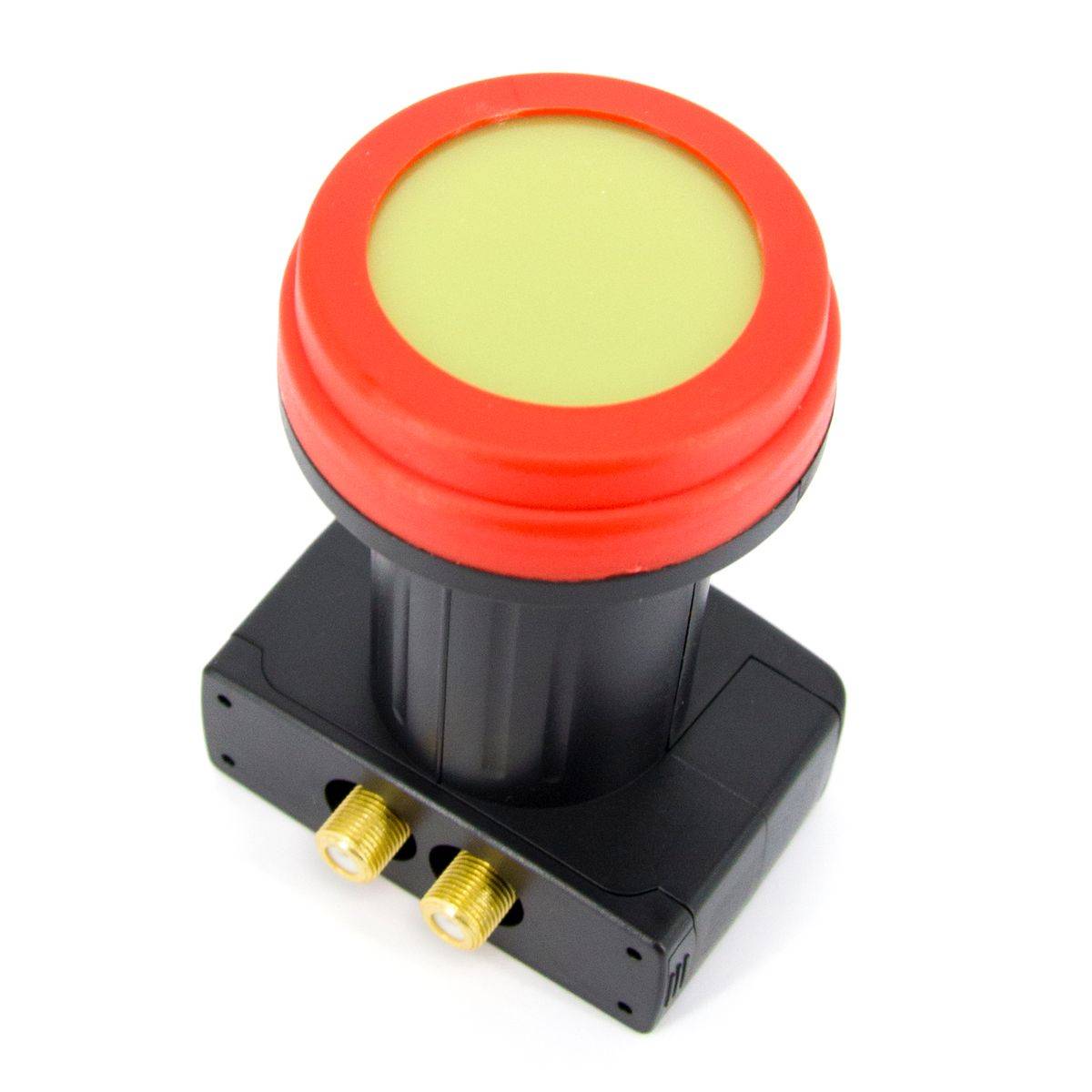 PremiumX 45cm Satellitenschüssel Stahl Hellgrau Sat Antenne SUN Twin LNB Satellitenantenne SAT Anlage 4 F-Stecker 2 TN