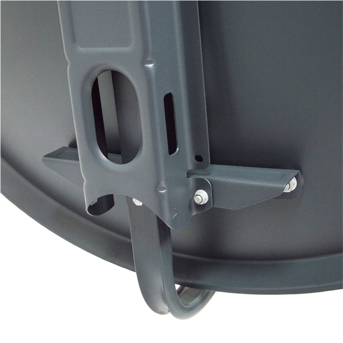 PremiumX Satelliten-Komplettanlage 100cm Satellitenschüssel Aluminium Anthrazit Antenne Octo LNB 16x F-Stecker, SAT bis 8 Teilnehmer