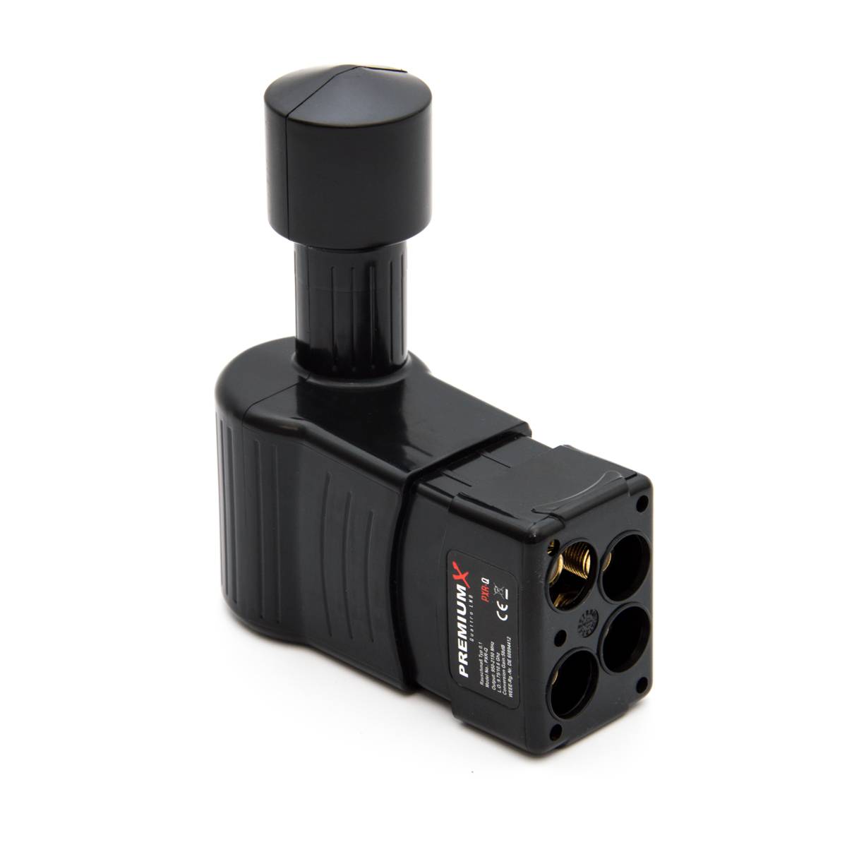 PremiumX Multischalter Set 5/16 Multiswitch Rocket Multifeed 3° Quattro LNB 40x F-Stecker, Signalverteiler 1 SAT für 16 Teilnehmer